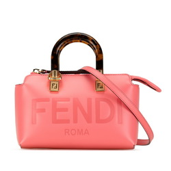 FENDI BY THE WAY Handbag Shoulder Bag 8BS067 Pink Calf Leather Women's