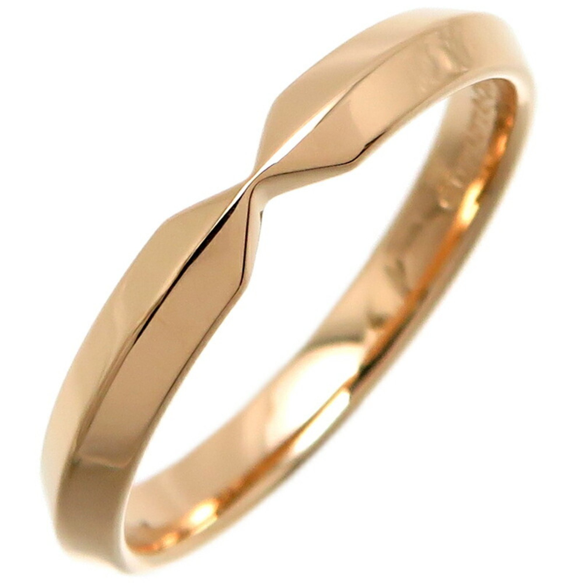 Tiffany Nesting Narrow Band Men's Ring, 750 Pink Gold, Size 16.5