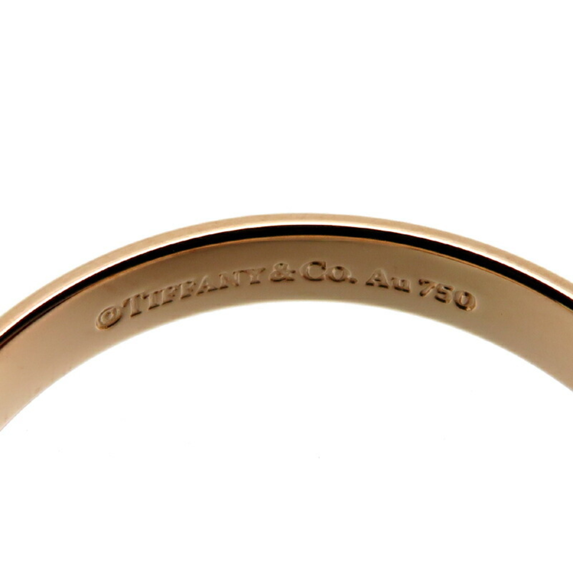 Tiffany Nesting Narrow Band Men's Ring, 750 Pink Gold, Size 16.5