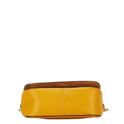 Coach Horse and Carriage Shoulder Bag C4058 Yellow Leather Women's COACH