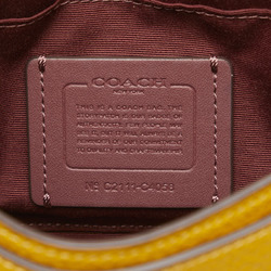 Coach Horse and Carriage Shoulder Bag C4058 Yellow Leather Women's COACH