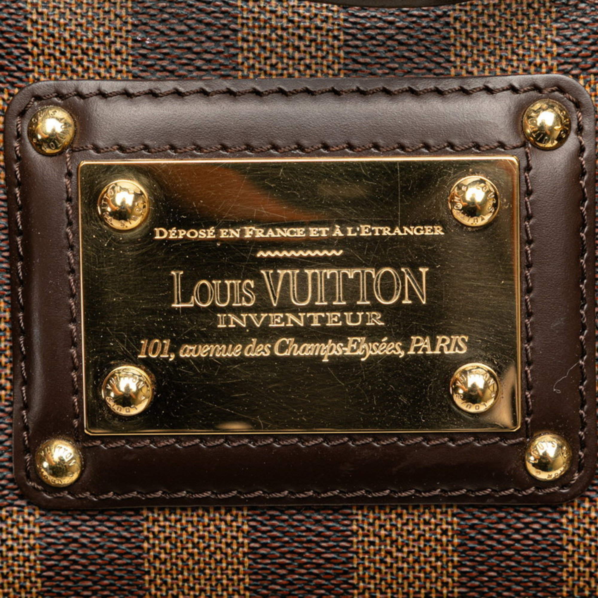 Louis Vuitton Damier Berkeley Handbag N52000 Brown PVC Leather Women's LOUIS VUITTON