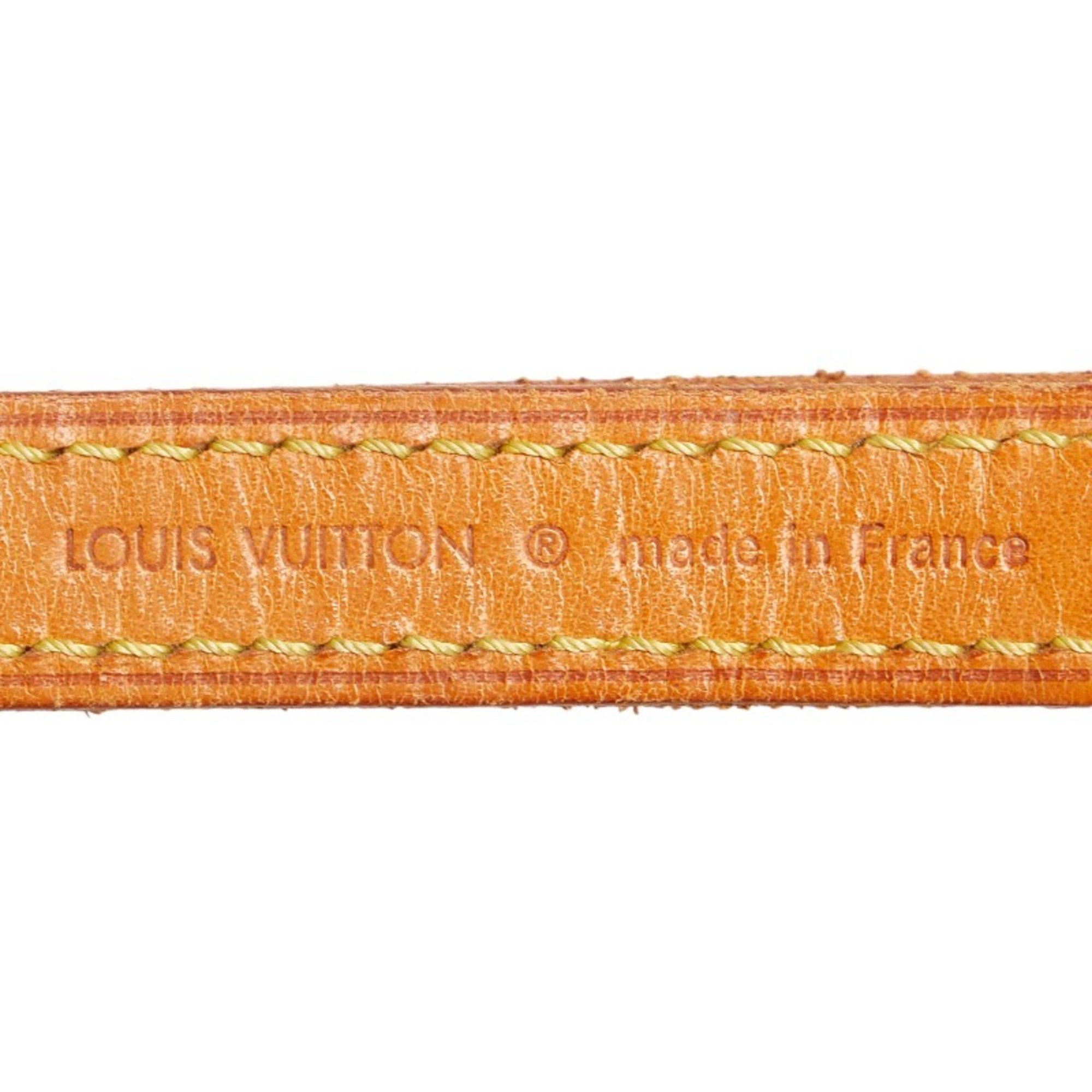 Louis Vuitton shoulder strap beige leather ladies LOUIS VUITTON