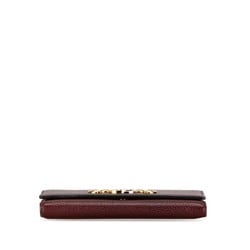 Gucci Zumi Interlocking G Horsebit Continental Wallet Long 573612 Wine Red Leather Women's GUCCI