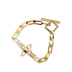 Louis Vuitton Bracelet Collier Power Rhinestone M66091 Gold Plated Women's LOUIS VUITTON