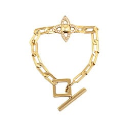 Louis Vuitton Bracelet Collier Power Rhinestone M66091 Gold Plated Women's LOUIS VUITTON