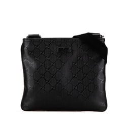 Gucci GG Imprime Shoulder Bag 201538 Black PVC Leather Women's GUCCI