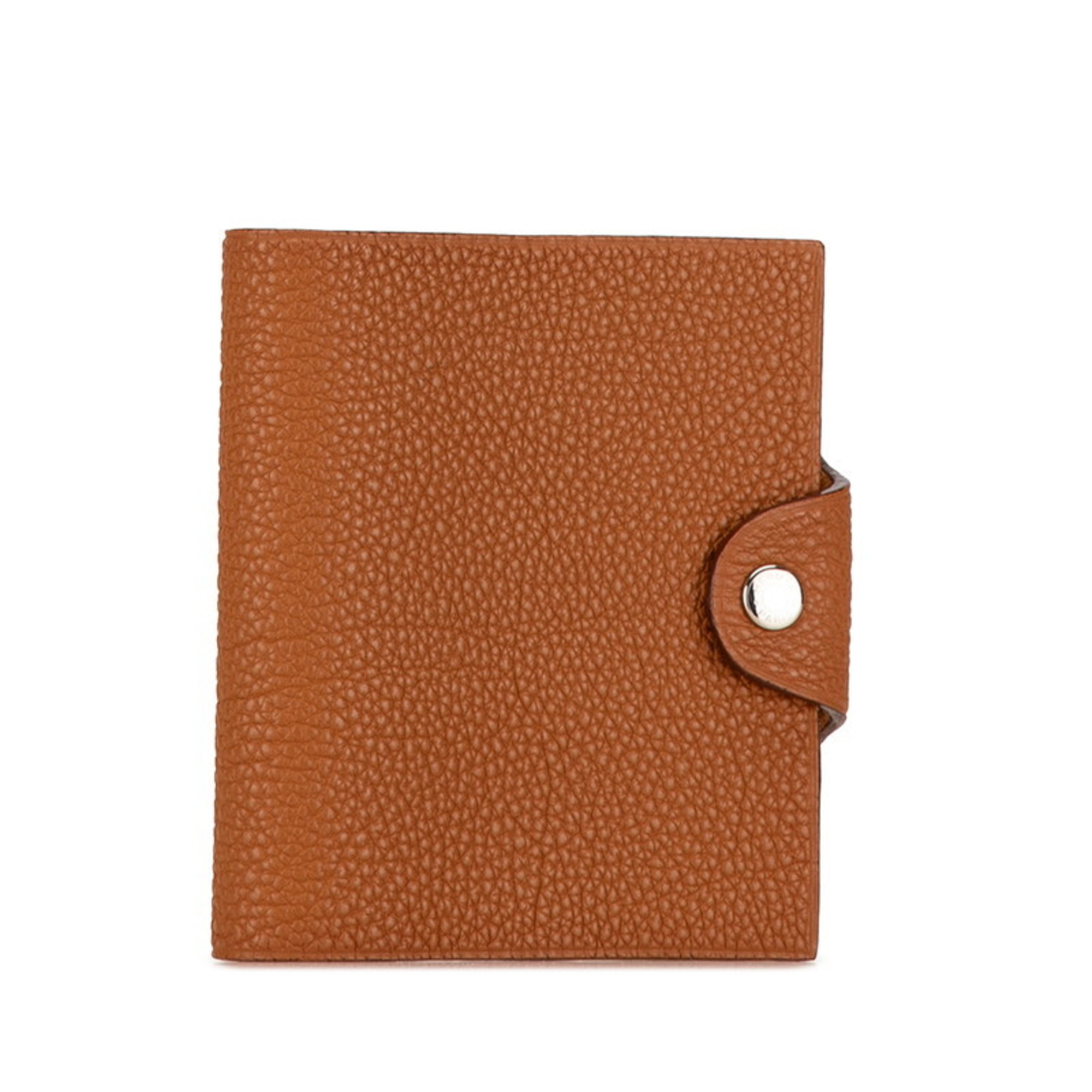 Hermes Agenda Ulysse Notebook Cover Brown Taurillon Clemence Women's HERMES