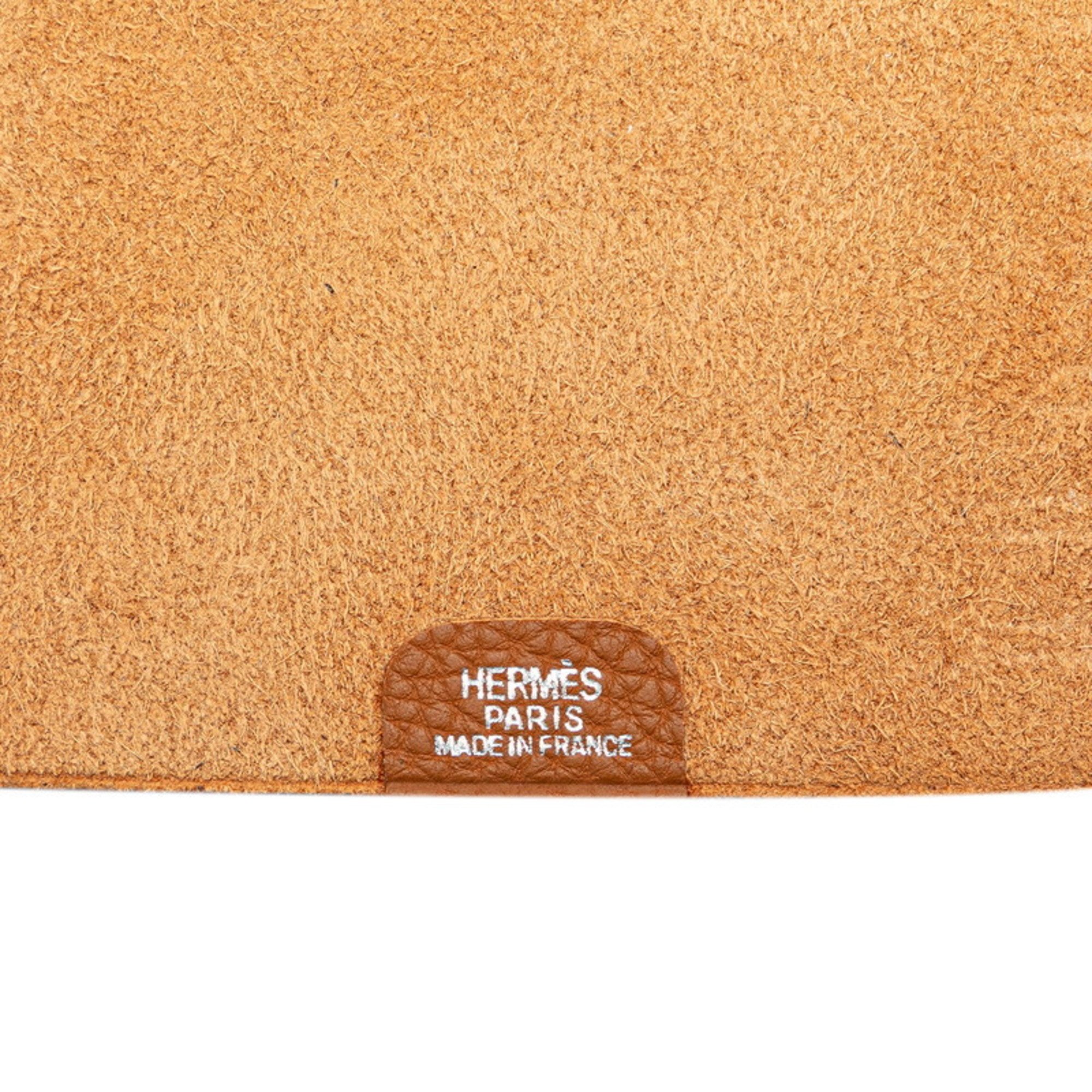 Hermes Agenda Ulysse Notebook Cover Brown Taurillon Clemence Women's HERMES