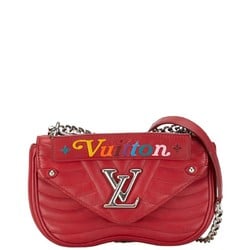 Louis Vuitton New Wave PM Handbag Shoulder Bag M51930 Red Leather Women's LOUIS VUITTON