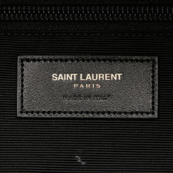 Saint Laurent Check City Backpack 326865 Red Black Wool Leather Men's SAINT LAURENT