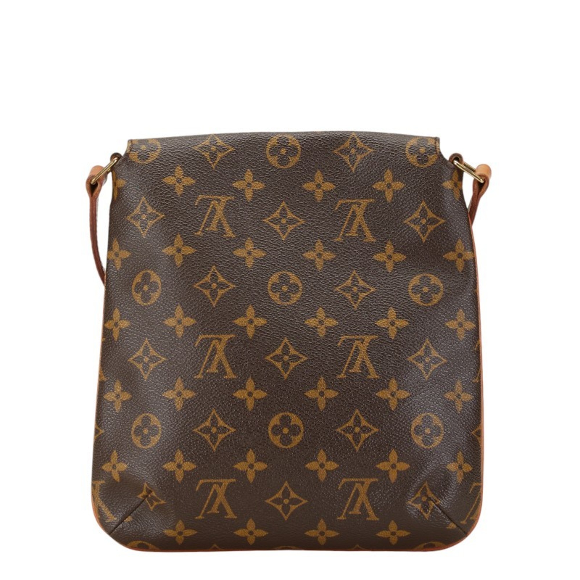 Louis Vuitton Monogram Musette Salsa Short Shoulder Bag M51258 Brown PVC Leather Women's LOUIS VUITTON