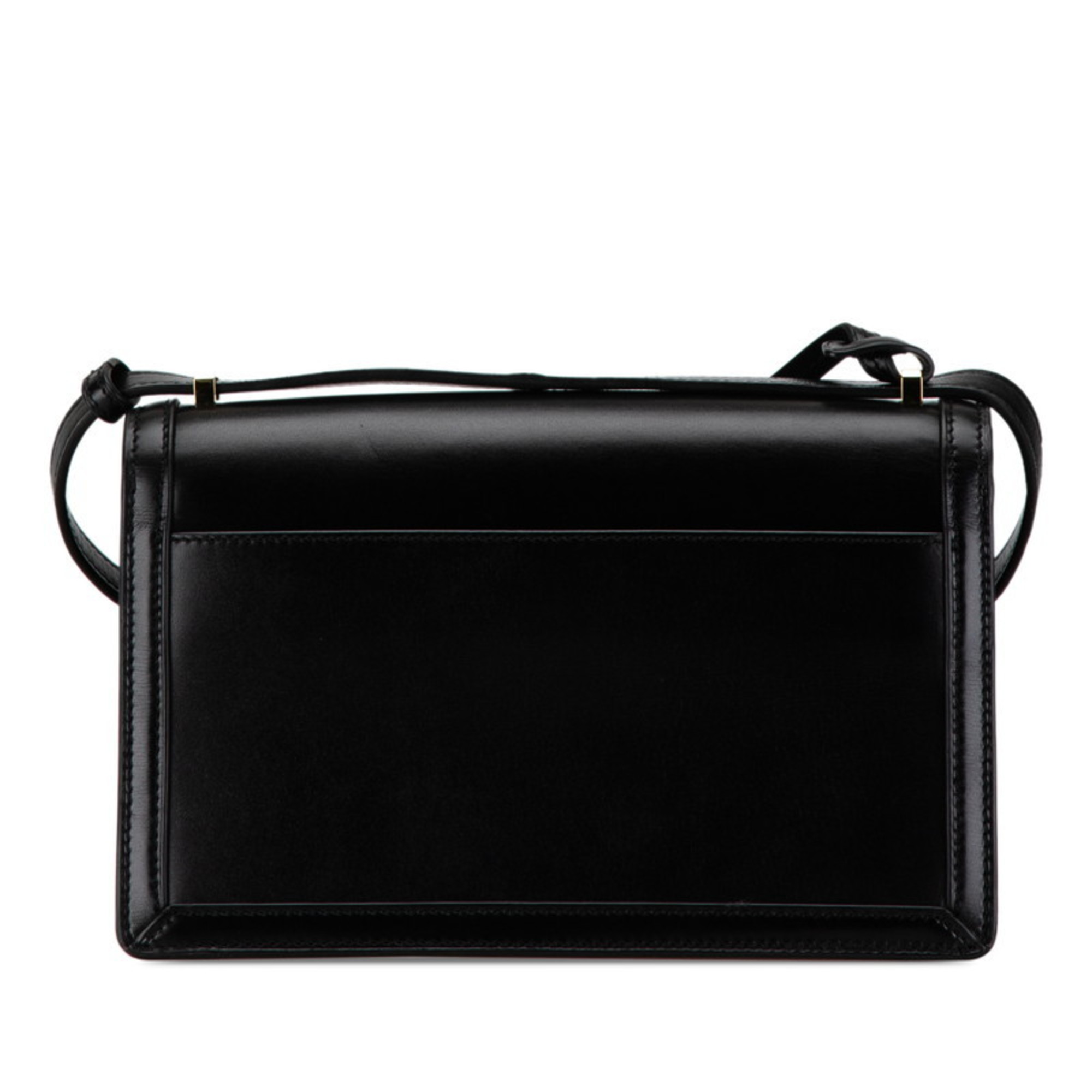 LOEWE Barcelona Shoulder Bag Black Leather Women's