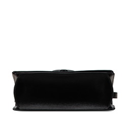 LOEWE Barcelona Shoulder Bag Black Leather Women's