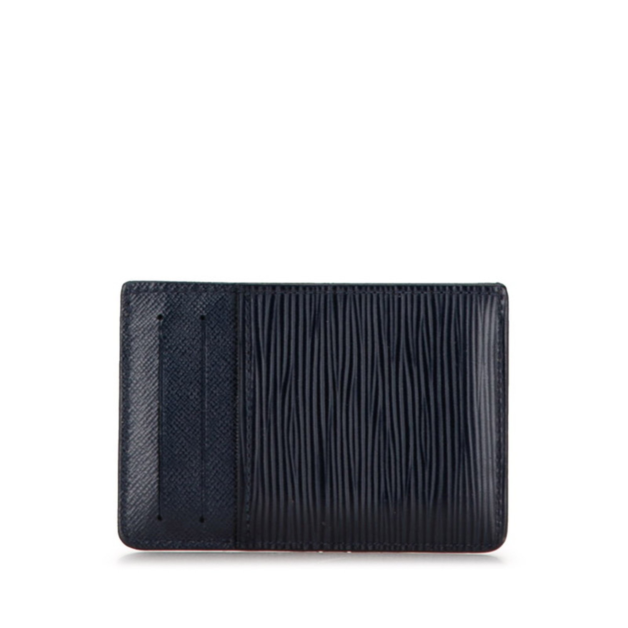 Louis Vuitton Epi Neo Porte Carte Card Case M67210 Navy Leather Women's LOUIS VUITTON