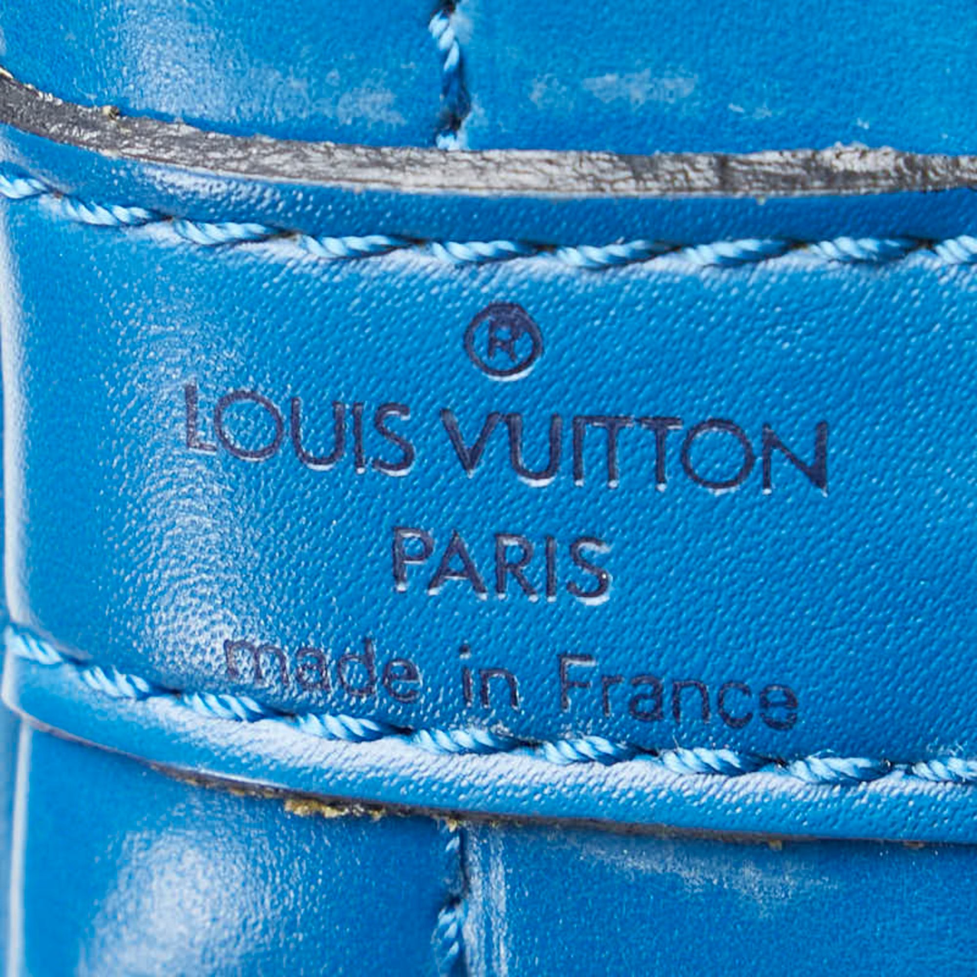 Louis Vuitton Epi Petit Noe Bag Handbag M44105 Toledo Blue Leather Women's LOUIS VUITTON