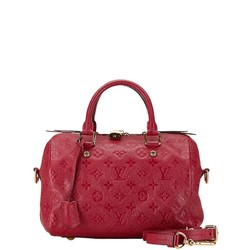 Louis Vuitton Monogram Empreinte Speedy Bandouliere 25 Handbag Shoulder Bag M40764 Aurore Red Leather Women's LOUIS VUITTON