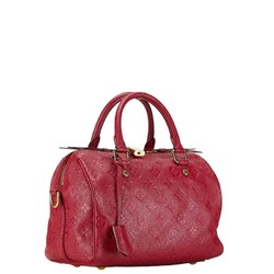 Louis Vuitton Monogram Empreinte Speedy Bandouliere 25 Handbag Shoulder Bag M40764 Aurore Red Leather Women's LOUIS VUITTON