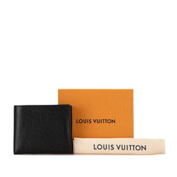 Louis Vuitton Taiga Portefeuille Amerigo NM Bi-fold Wallet M62045 Ardoise Black Leather Women's LOUIS VUITTON