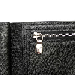 Louis Vuitton Taiga Portefeuille Amerigo NM Bi-fold Wallet M62045 Ardoise Black Leather Women's LOUIS VUITTON