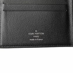 Louis Vuitton Taiga Portefeuille Amerigo NM Bi-fold Wallet M62045 Ardoise Black Leather Women's LOUIS VUITTON