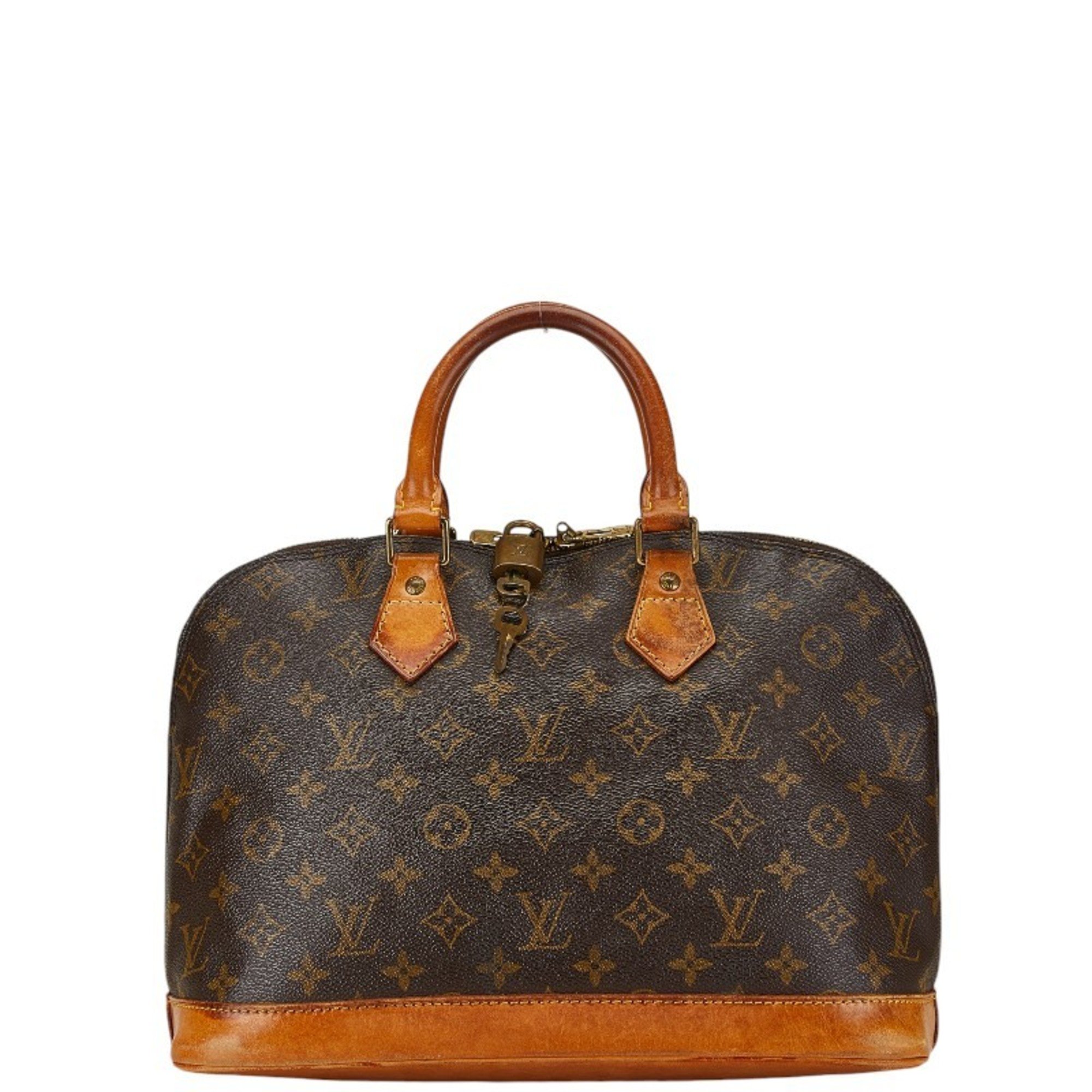 Louis Vuitton Monogram Alma PM Handbag M51130 Brown PVC Leather Women's LOUIS VUITTON