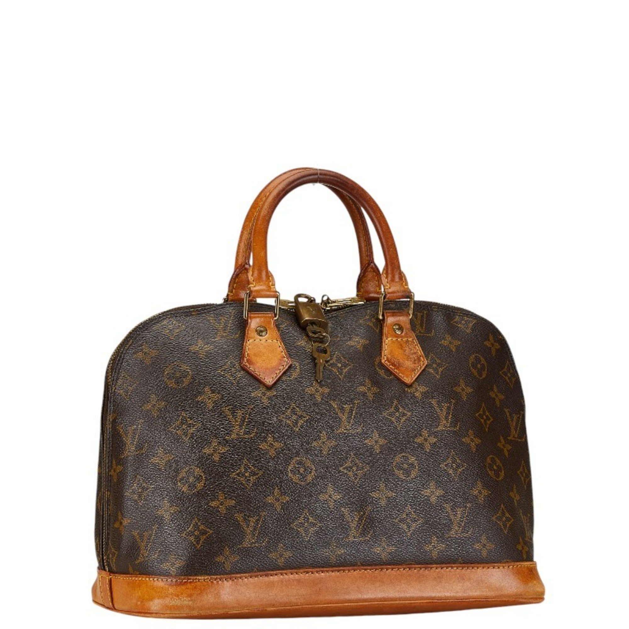 Louis Vuitton Monogram Alma PM Handbag M51130 Brown PVC Leather Women's LOUIS VUITTON