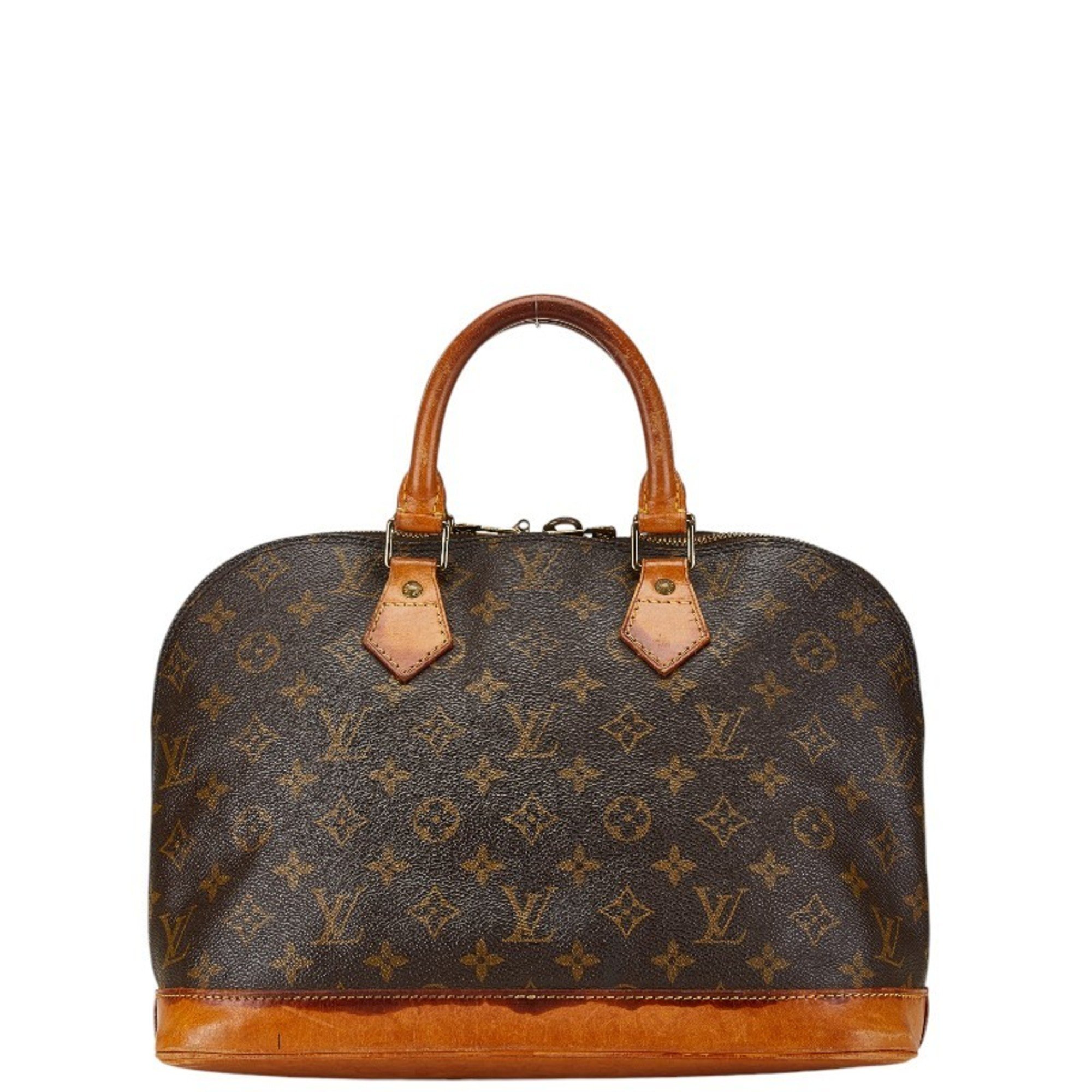 Louis Vuitton Monogram Alma PM Handbag M51130 Brown PVC Leather Women's LOUIS VUITTON