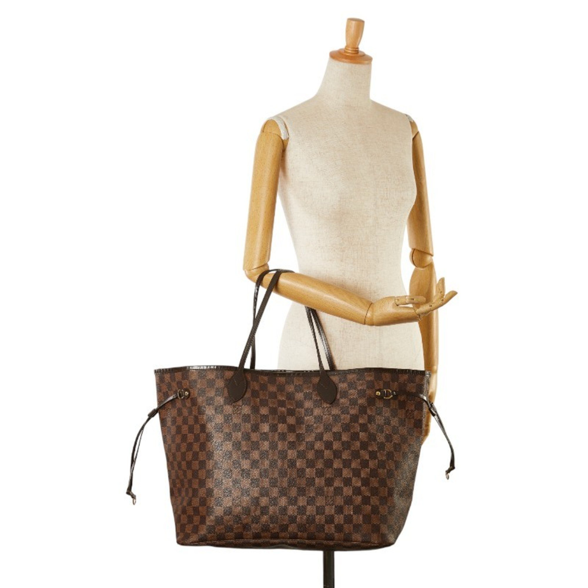 Louis Vuitton Monogram Neverfull GM Tote Bag Shoulder M40157 Brown PVC Leather Women's LOUIS VUITTON