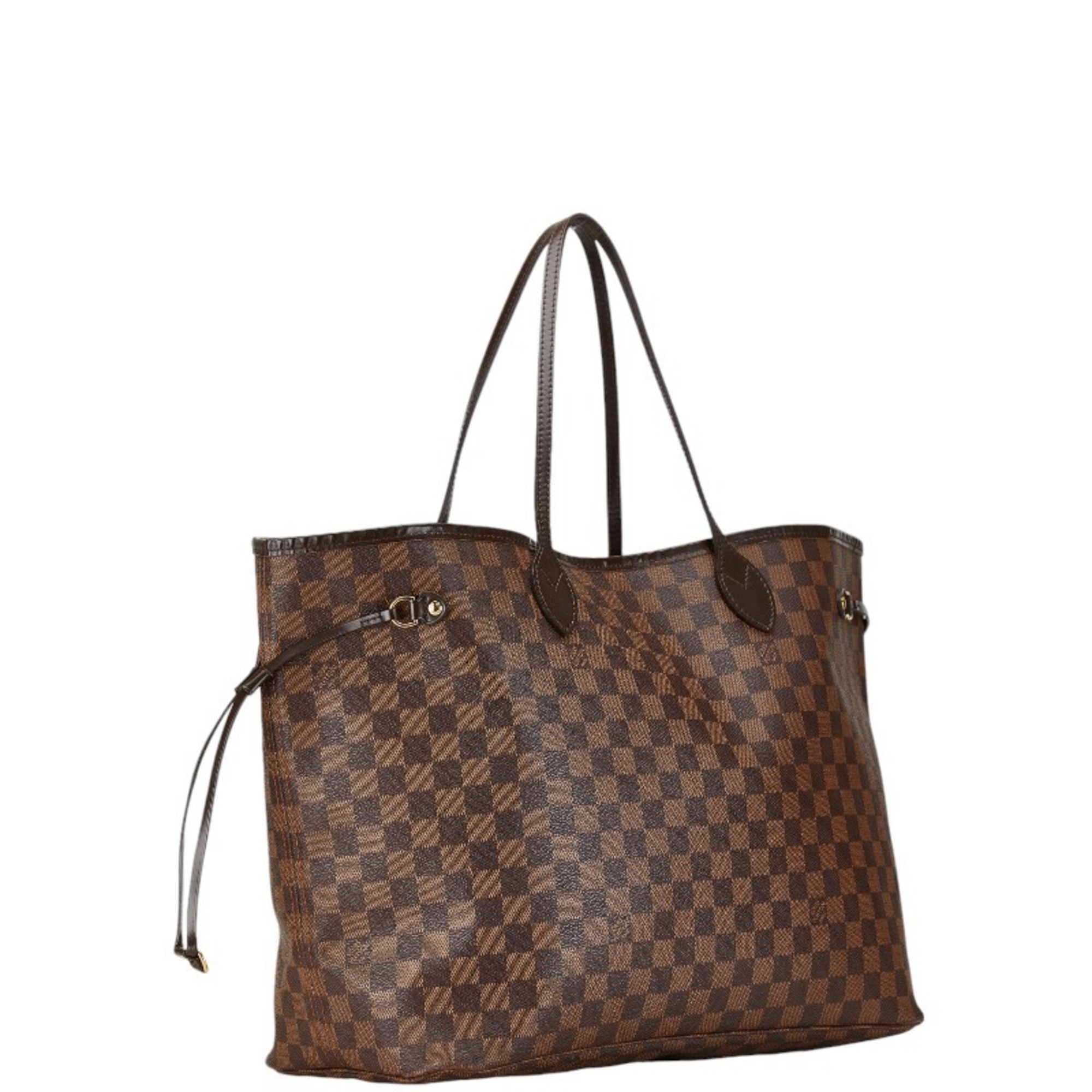 Louis Vuitton Monogram Neverfull GM Tote Bag Shoulder M40157 Brown PVC Leather Women's LOUIS VUITTON