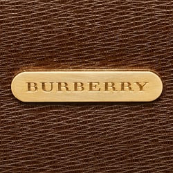 Burberry Nova Check Shadow Horse Handbag Tote Bag Brown Leather Women's BURBERRY