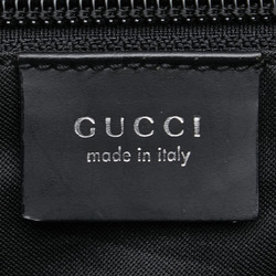 Gucci GG Nylon Boston Bag Travel 012 0383 08 001998 Black Leather Women's GUCCI