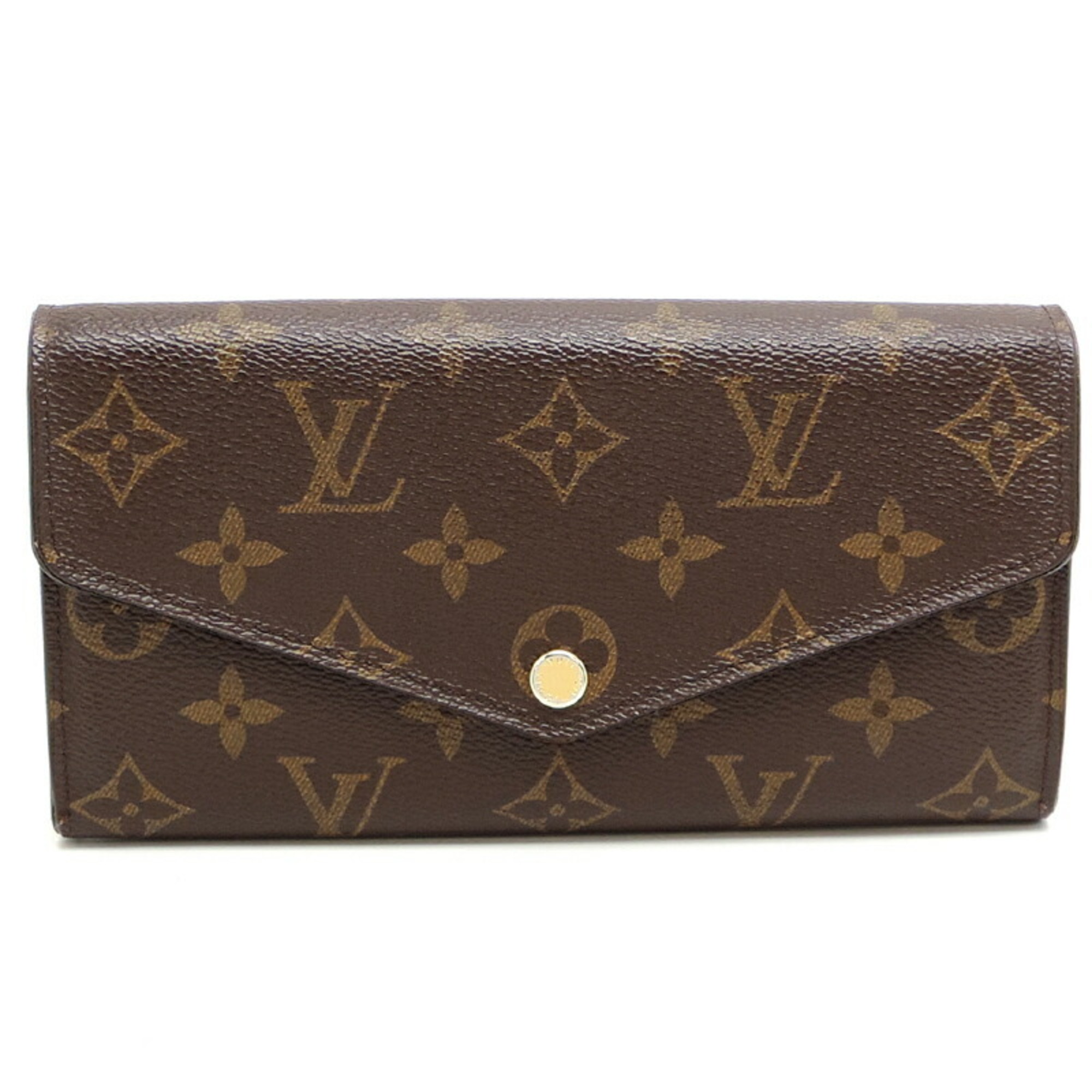 Louis Vuitton Portefeuille Sarah Women's and Men's Long Wallet M60531 Monogram Brown