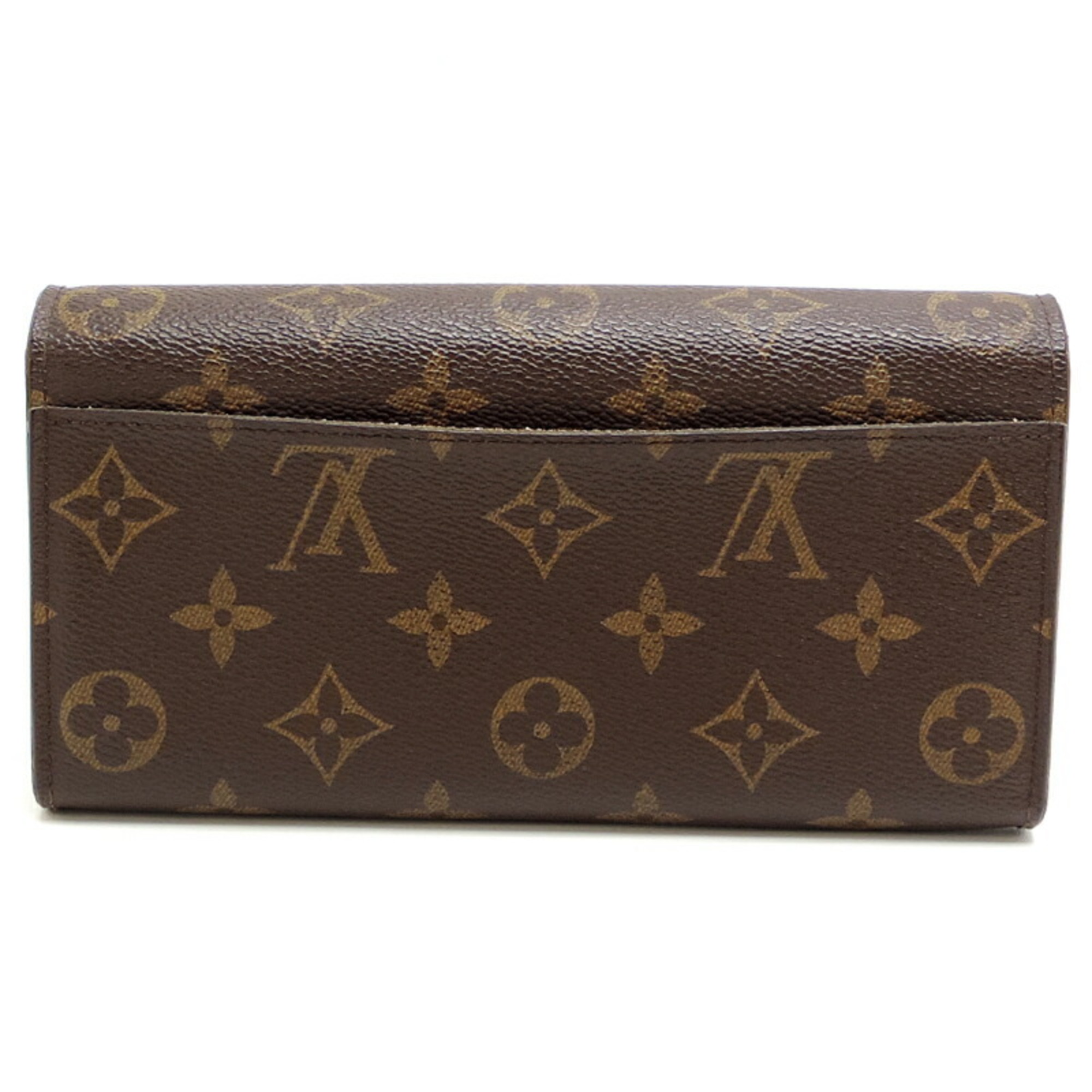 Louis Vuitton Portefeuille Sarah Women's and Men's Long Wallet M60531 Monogram Brown