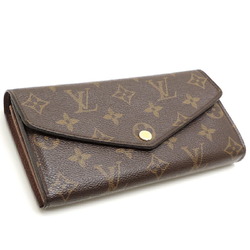 Louis Vuitton Portefeuille Sarah Women's and Men's Long Wallet M60531 Monogram Brown