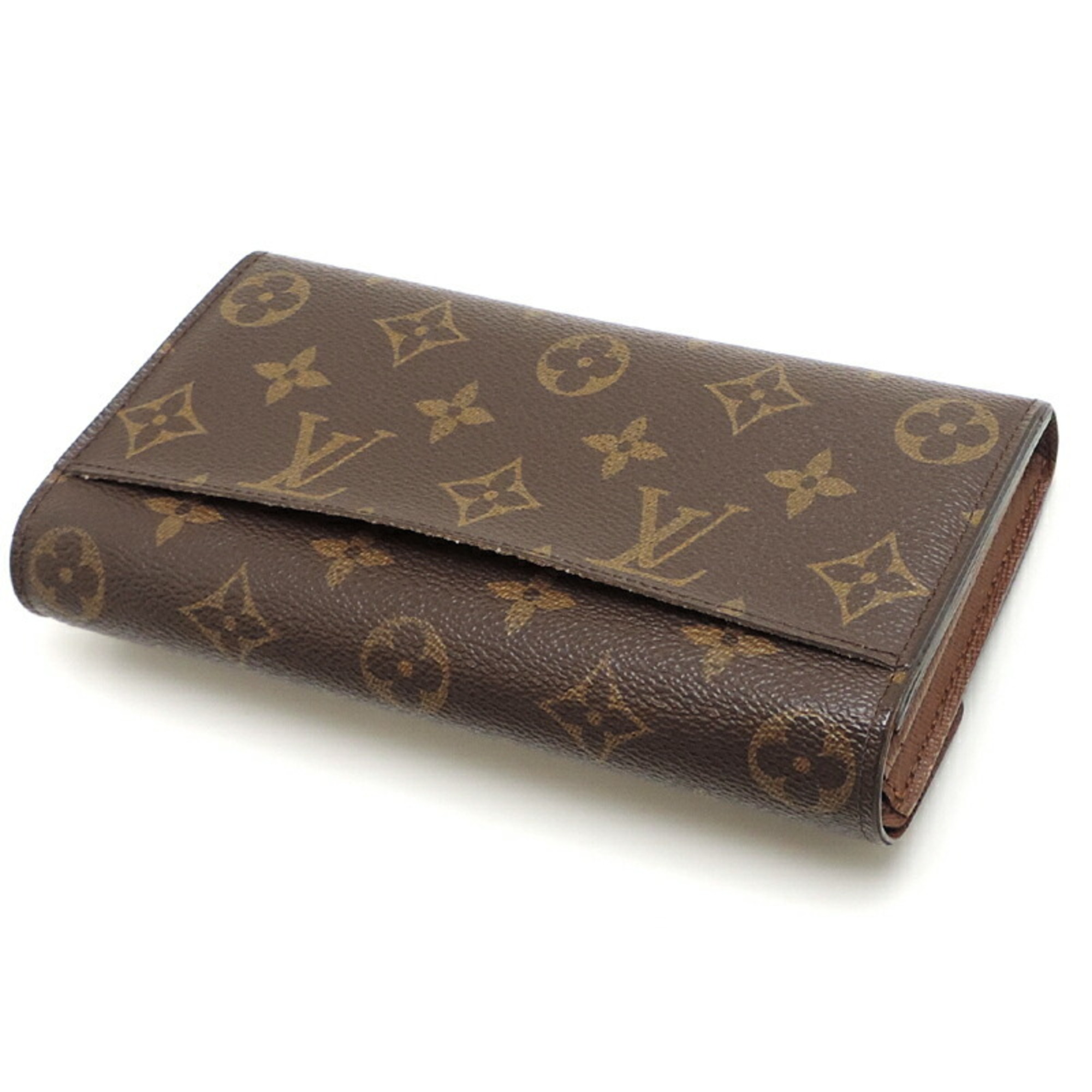 Louis Vuitton Portefeuille Sarah Women's and Men's Long Wallet M60531 Monogram Brown