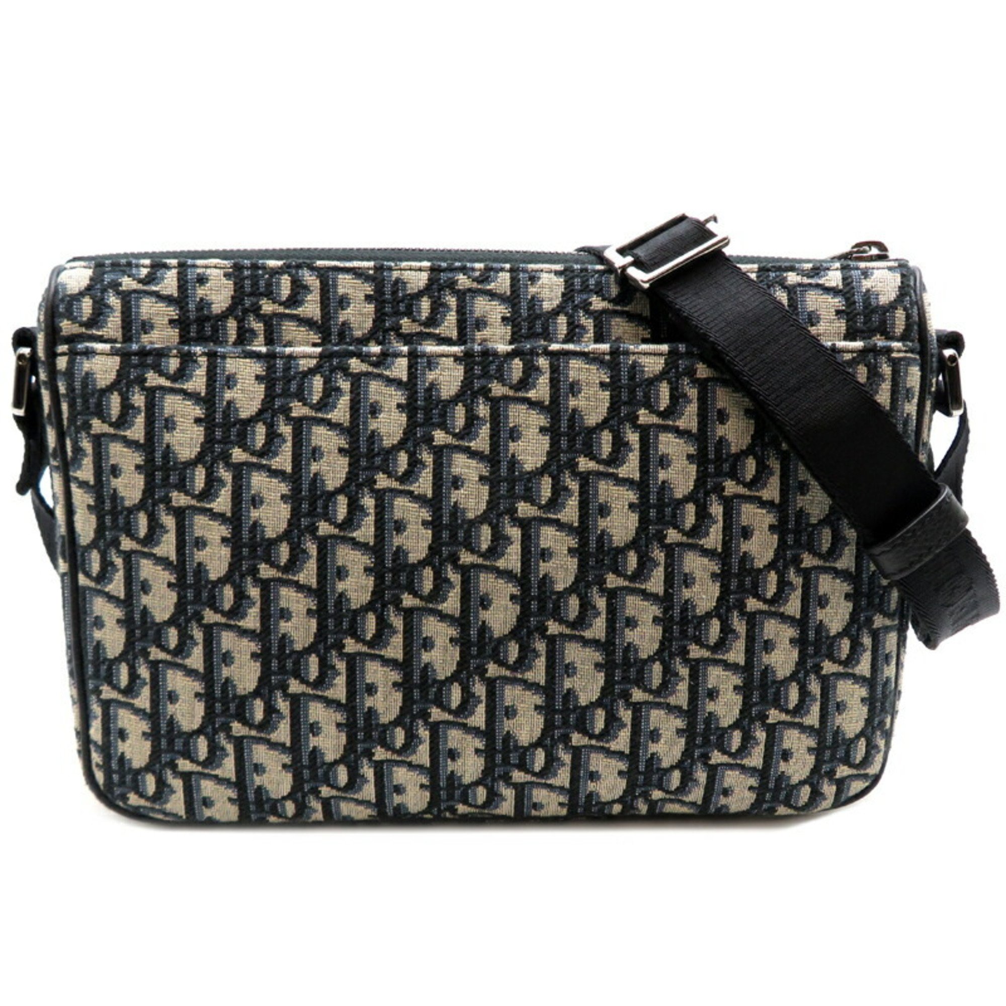 Christian Dior Jacquard 8 Women's and Men's Bag Black