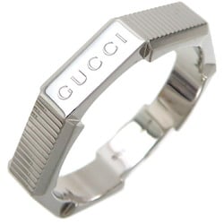 Gucci Link to Love Men's Ring, 750 White Gold, Size 19