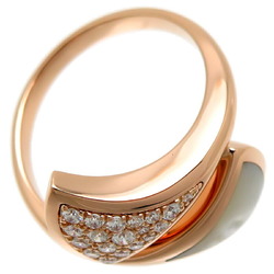 Bvlgari #58 Diva Dream Diamond Women's and Men's Ring 350729 750 Pink Gold Size 18