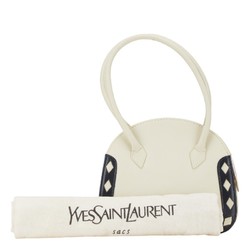 Saint Laurent handbag white black leather women's SAINT LAURENT