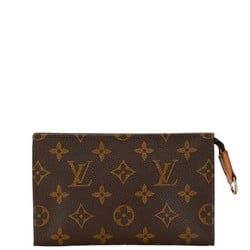 Louis Vuitton Monogram Bucket Pouch Brown PVC Leather Women's LOUIS VUITTON