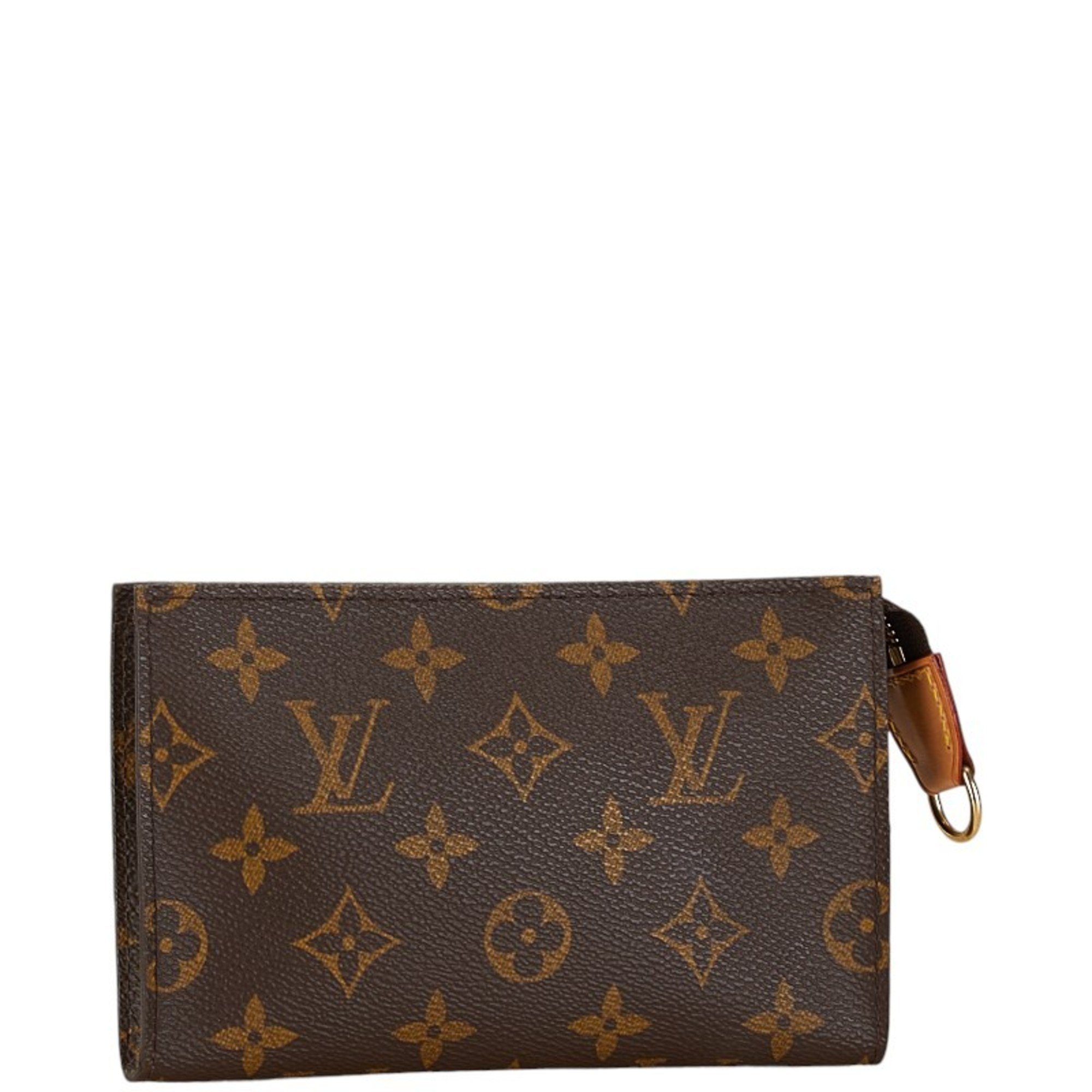 Louis Vuitton Monogram Bucket Pouch Brown PVC Leather Women's LOUIS VUITTON