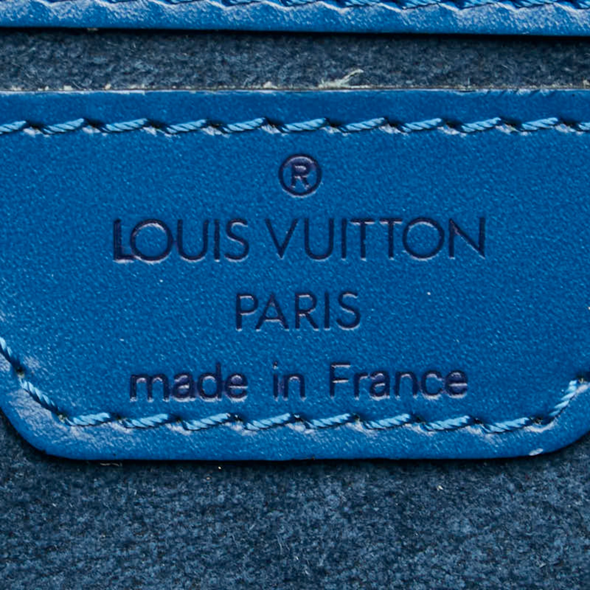 Louis Vuitton Epi Saint Jacques Tote Bag M52335 Toledo Blue Leather Women's LOUIS VUITTON