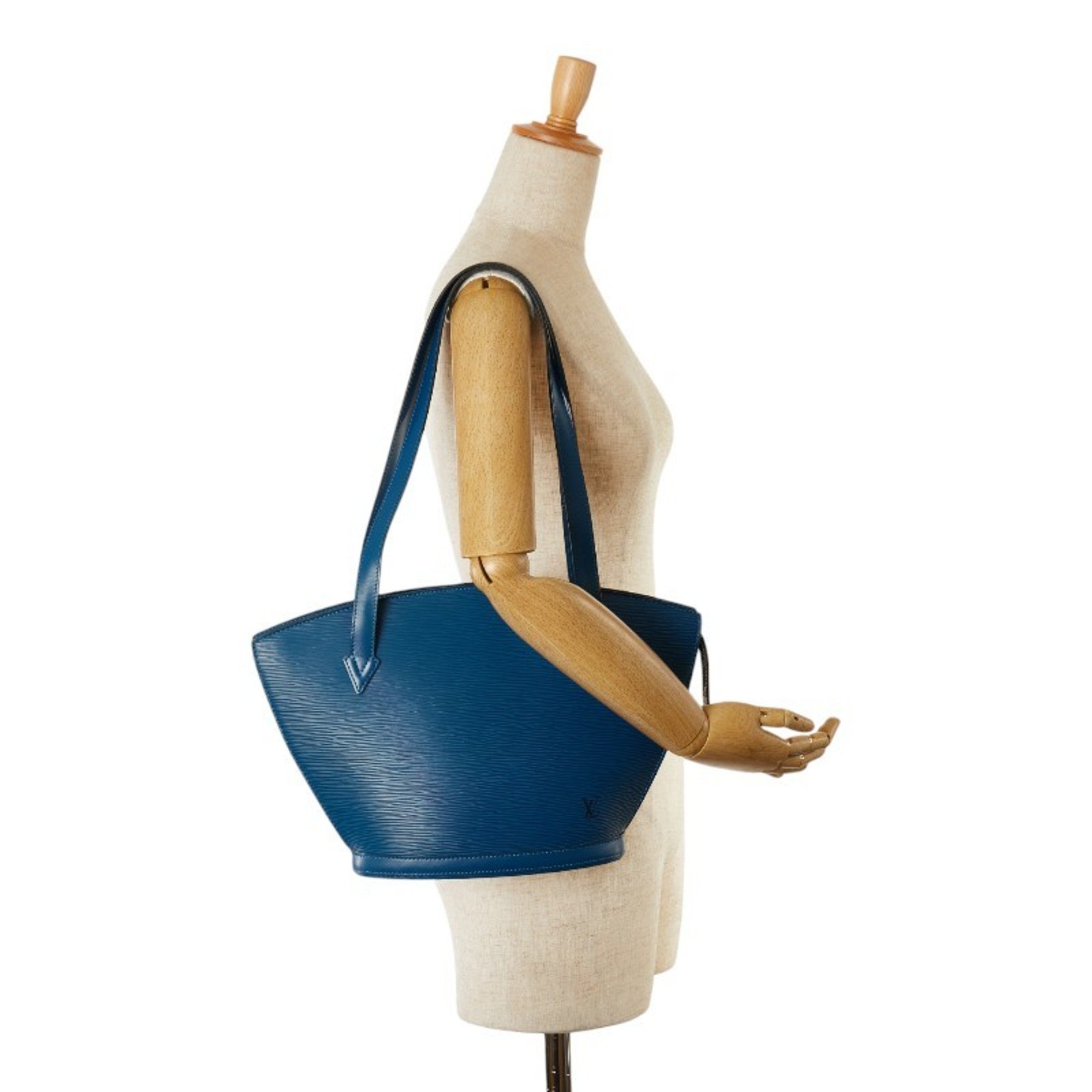 Louis Vuitton Epi Saint Jacques Tote Bag M52335 Toledo Blue Leather Women's LOUIS VUITTON