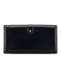 Louis Vuitton Utah Portefeuille Sarah Cuir Long Wallet M93767 Ankle Navy Leather Women's LOUIS VUITTON