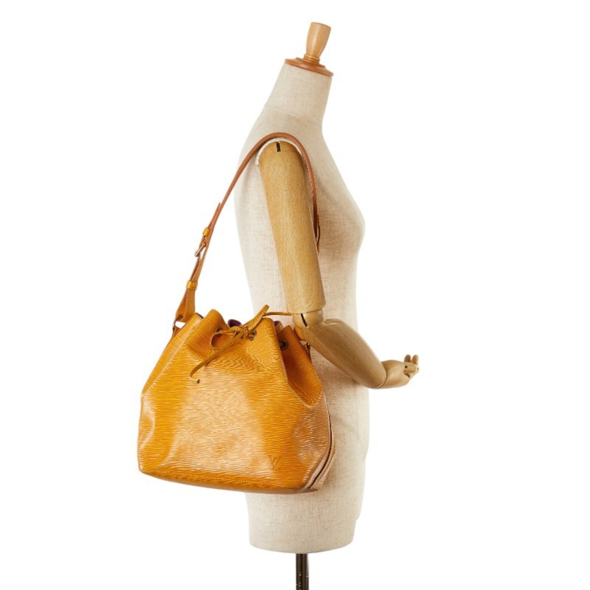 Louis Vuitton Epi Petit Noe Bag Handbag M44109 Tassili Yellow Leather Women's LOUIS VUITTON