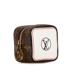 Louis Vuitton Monogram Porto Monnaie Cube Pouch M80231 Brown Multicolor PVC Leather Women's LOUIS VUITTON