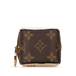 Louis Vuitton Monogram Porto Monnaie Cube Pouch M80231 Brown Multicolor PVC Leather Women's LOUIS VUITTON