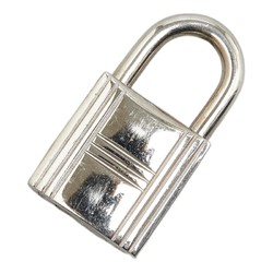 Hermes Padlock Key Set Silver Metal Women's HERMES