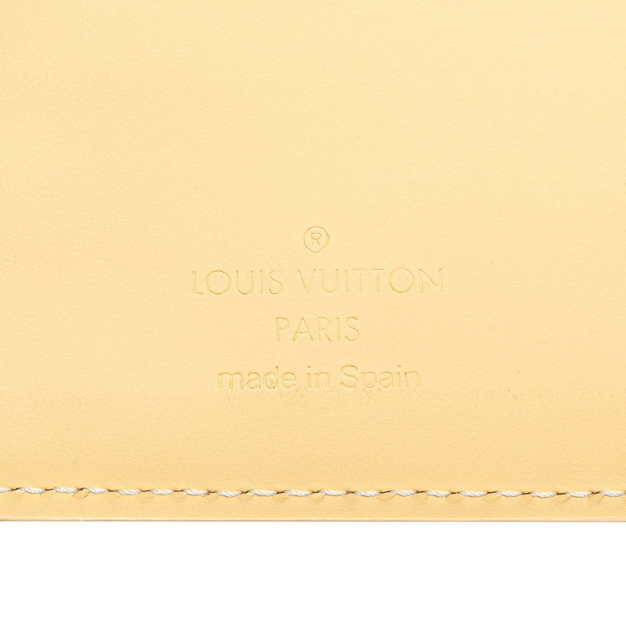 Louis Vuitton Epi Agenda PM Notebook Cover 6 Holes R2005A Vanille Leather Women's LOUIS VUITTON